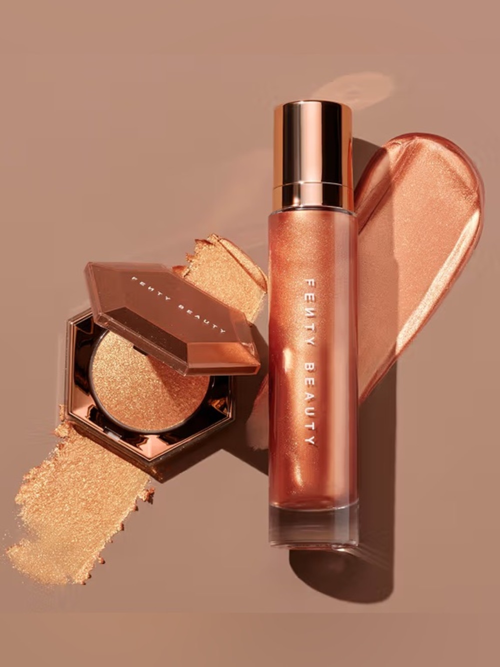 NEW limit edition rare Fenty Beauty Body face Lava Luminizer Cognac Candy 90ml